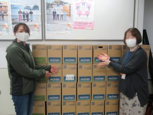NPO法人日本もったいない食品センターから飲料を提供いただきました