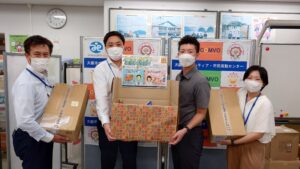 大和冷機工業株式会社から食品類をいただきました