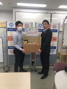 大和冷機工業株式会社から食品類を提供いただきました